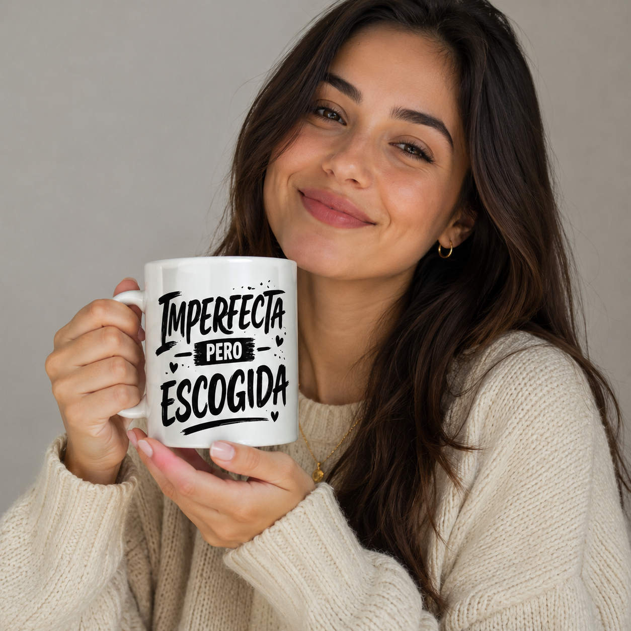 Imperfecta Pero Escogida – 11oz Faith-Based Ceramic Mug | Christian Coffee Mug