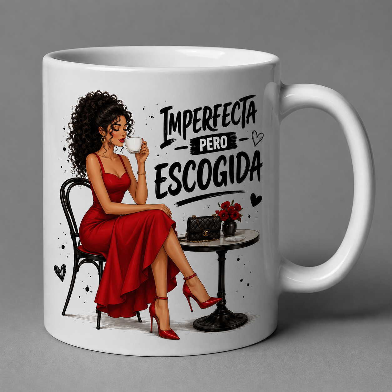 Imperfecta Pero Escogida – 11oz Faith-Based Ceramic Mug | Christian Coffee Mug