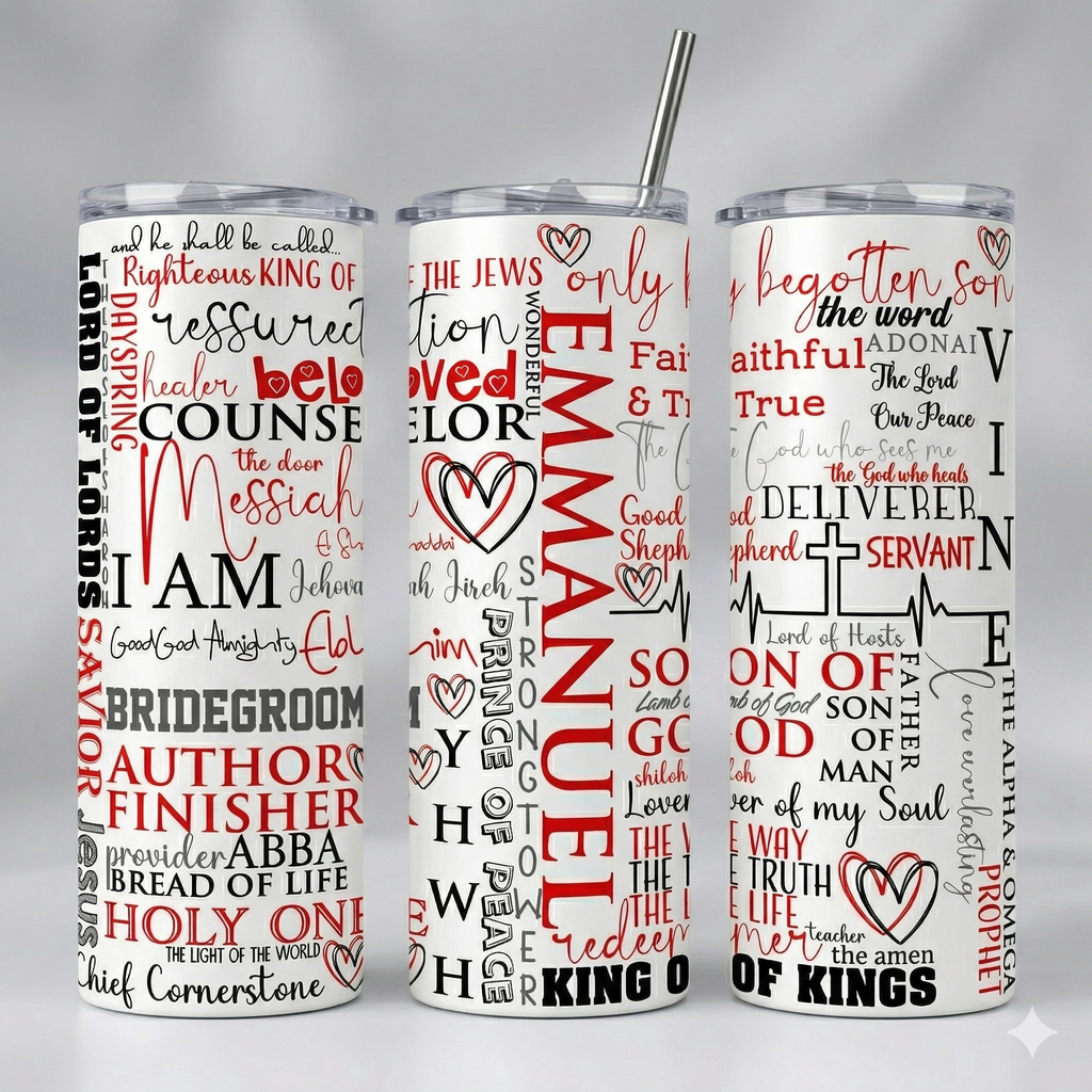 Tumbler 20oz - "Names of God" / King of Kings Edition