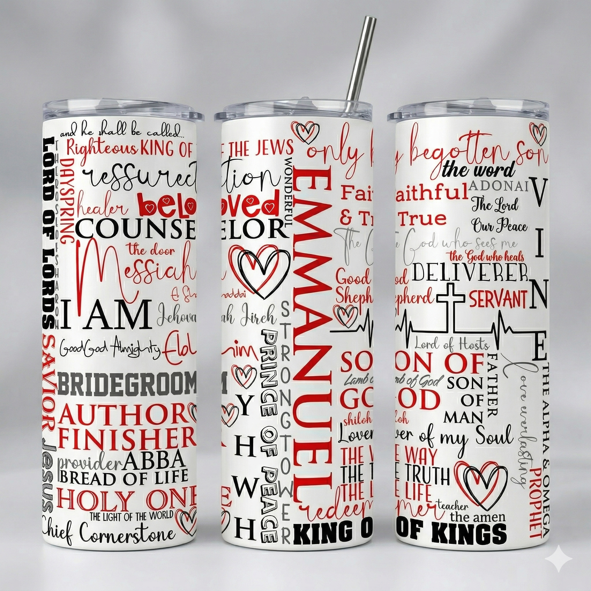 Tumbler 20oz - "Names of God" / King of Kings Edition