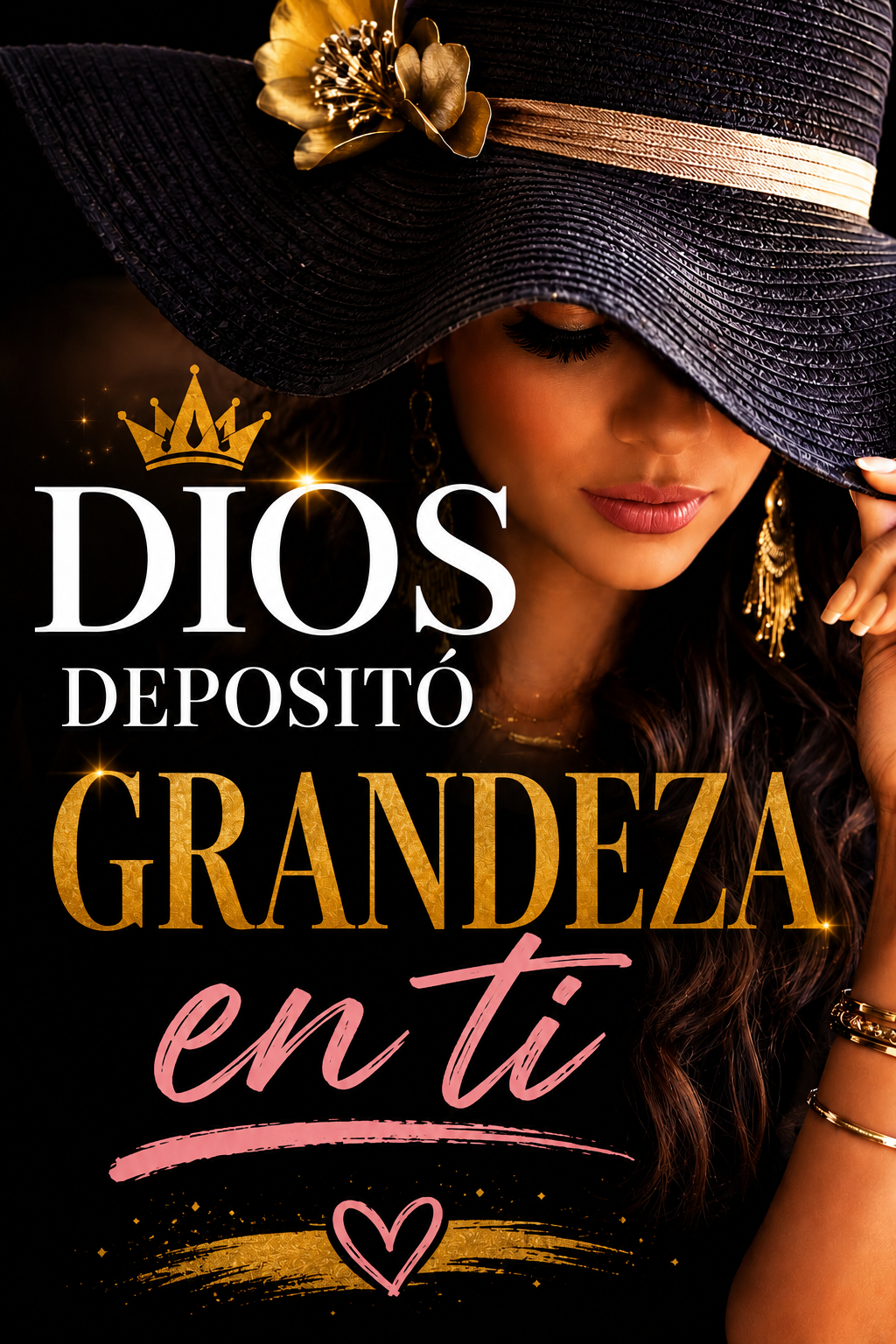 Dios Depositó Grandeza en Ti | Vaso Skinny Cristiano de 20 oz para Mujer | Regalo Inspirador de Fe