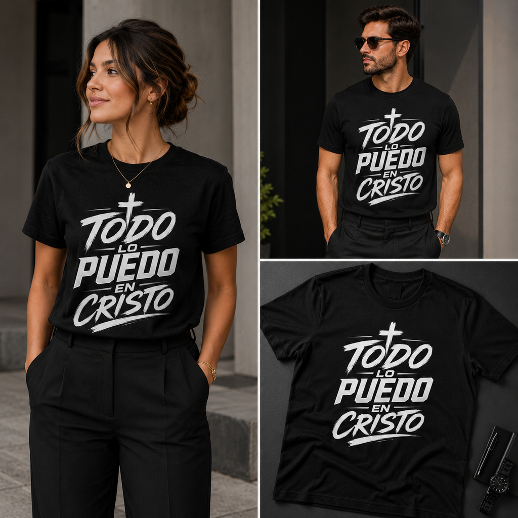 Todo Lo Puedo en Cristo – Filipenses 4:13 Faith-Inspired Unisex T-Shirt