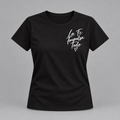 La Fe Impulsa Todo Christian Women’s T-Shirt – Spanish Faith Tee