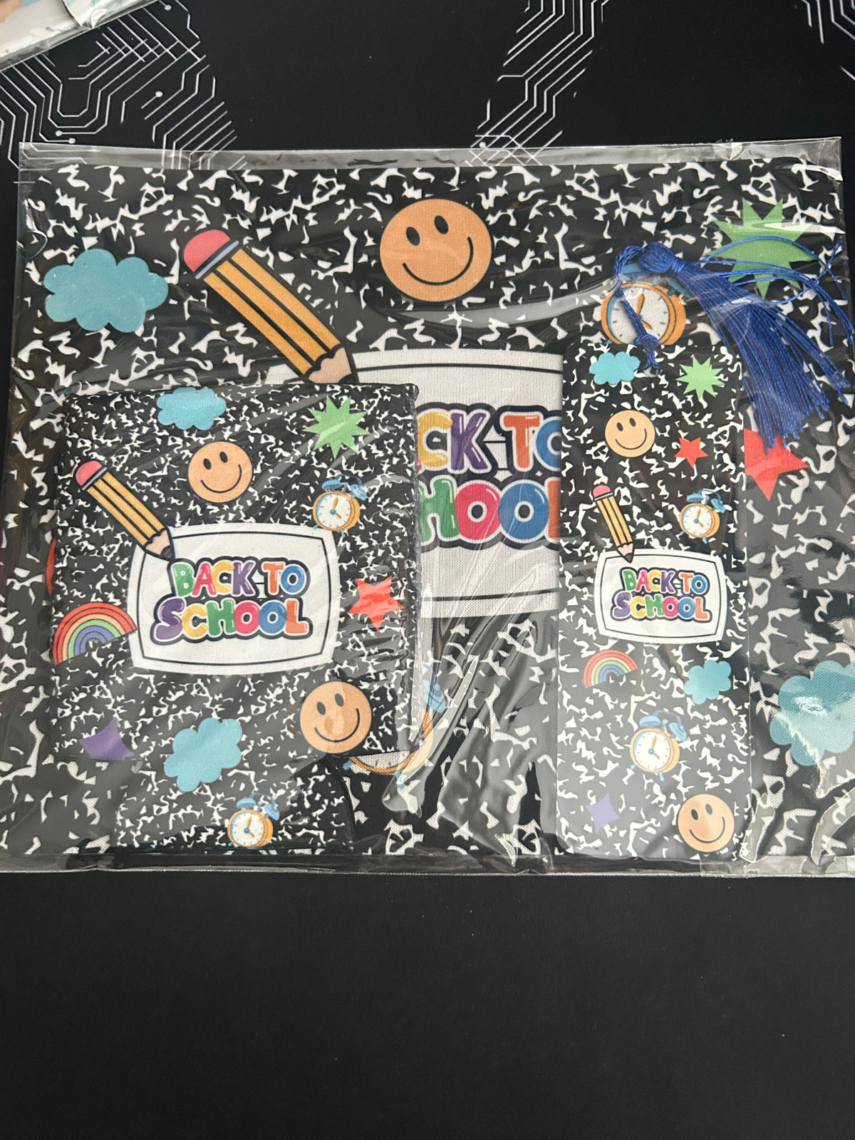 Back to School 3-Piece Set | Soda Holder, Mouse Pad & Bookmark | $8.99 Special
