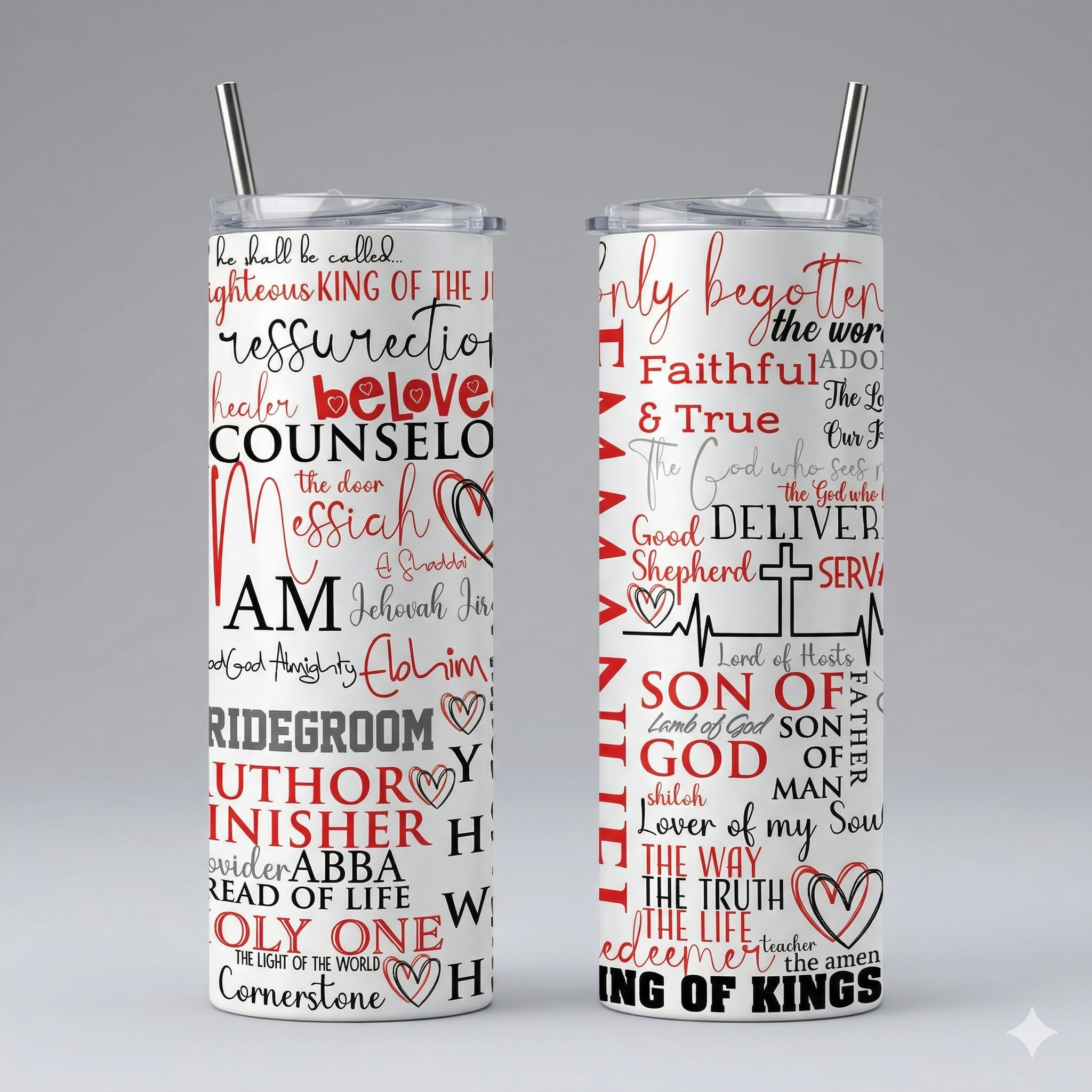 Tumbler 20oz - "Names of God" / King of Kings Edition