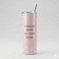 Tumbler Floral 20oz - "Agradecida con Dios"