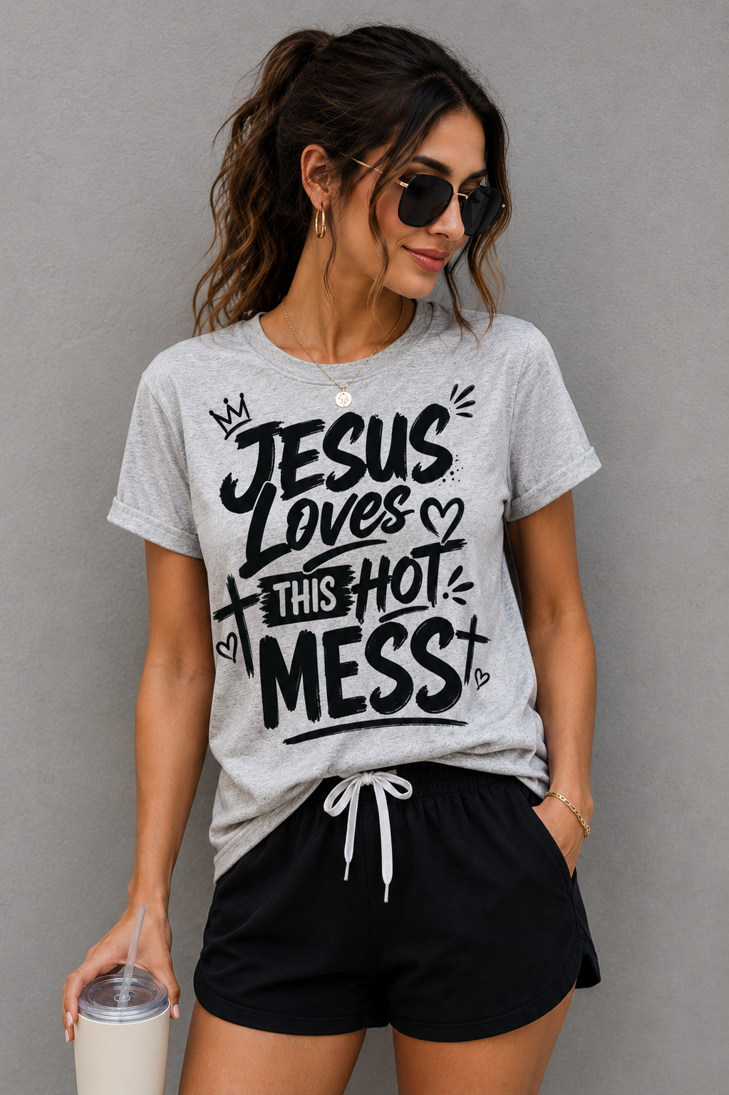 Faith & Inspiration Bundle – Unisex T-Shirt + 20oz Tumbler | Special Bundle Deal