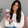 Pon Tus Talentos en las Manos de Dios | Vaso Skinny de 20 oz | Diseño Floral Cristiano | Regalo Inspiracional