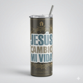 Tumbler 20oz Premium - "Jesús Cambió Mi Vida"