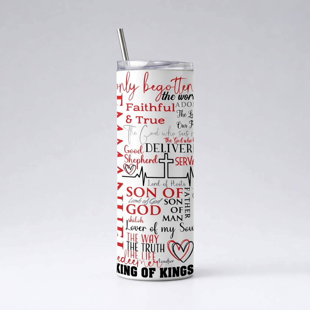 Tumbler 20oz - "Names of God" / King of Kings Edition