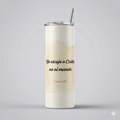 Tumbler Floral 20oz - "Yo escojo a Cristo" (1 Juan 2:15)