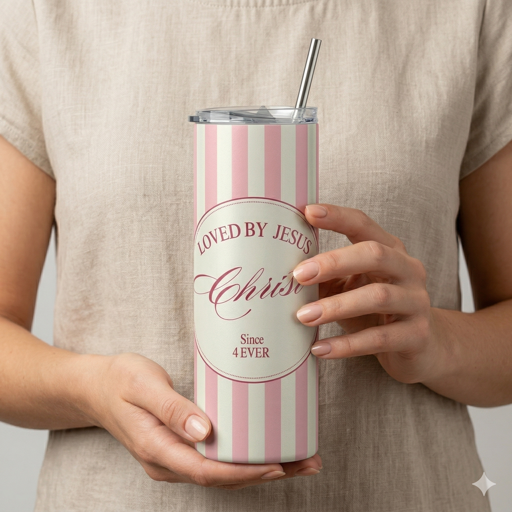 Tumbler 20oz Floral Vibrante - "Bless This Day"