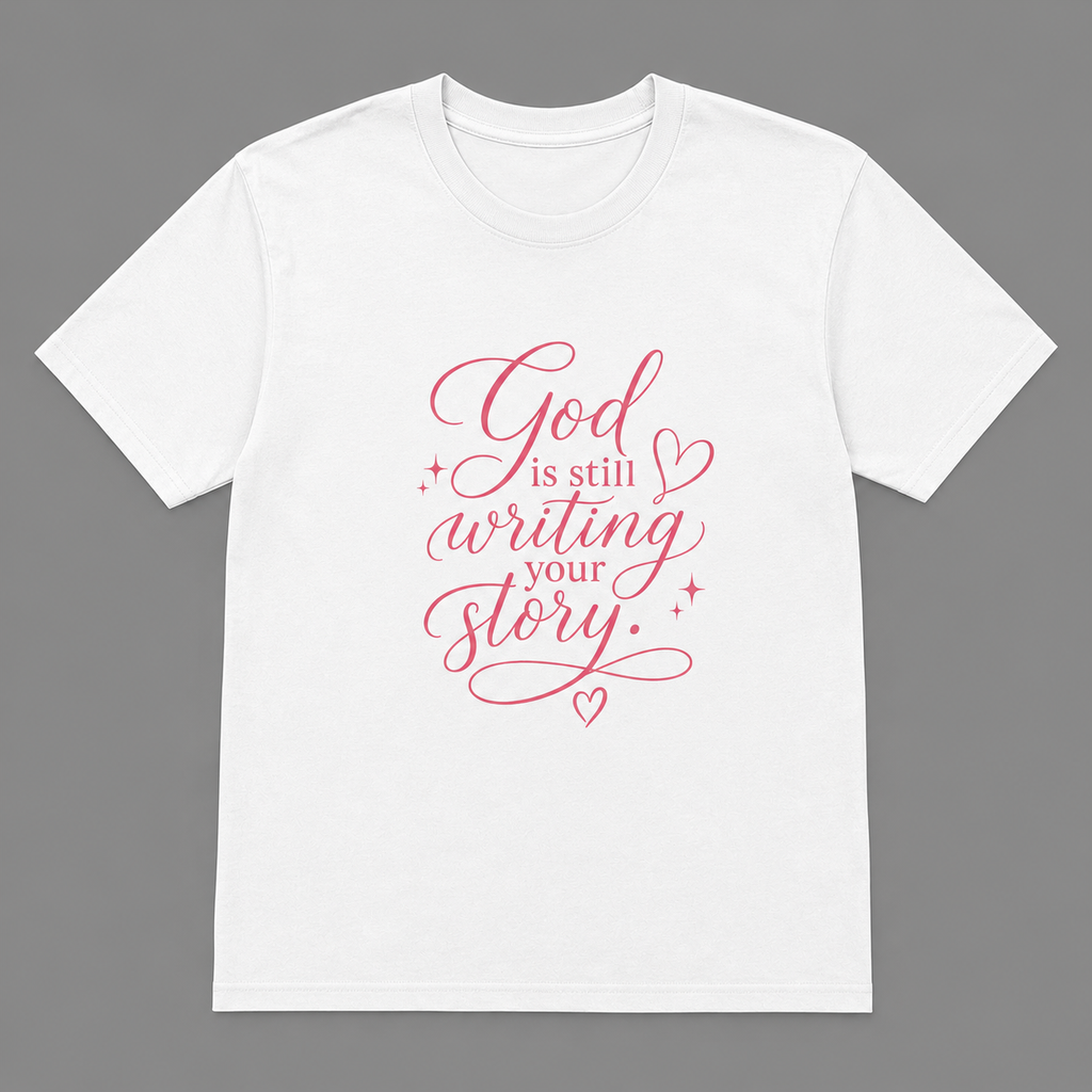God Is Still Writing Your Story – Inspirational Christian T-Shirt