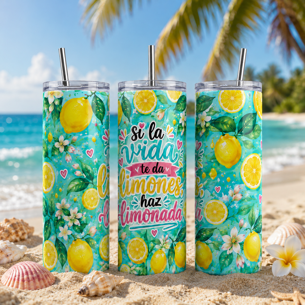 If Life Gives You Lemons Tumbler | Si la Vida Te Da Limones | Available in English & Spanish