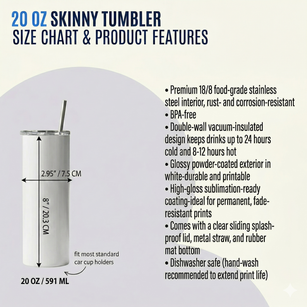 Tumbler 20oz - "Solo tienes una vida" Vívela Bien