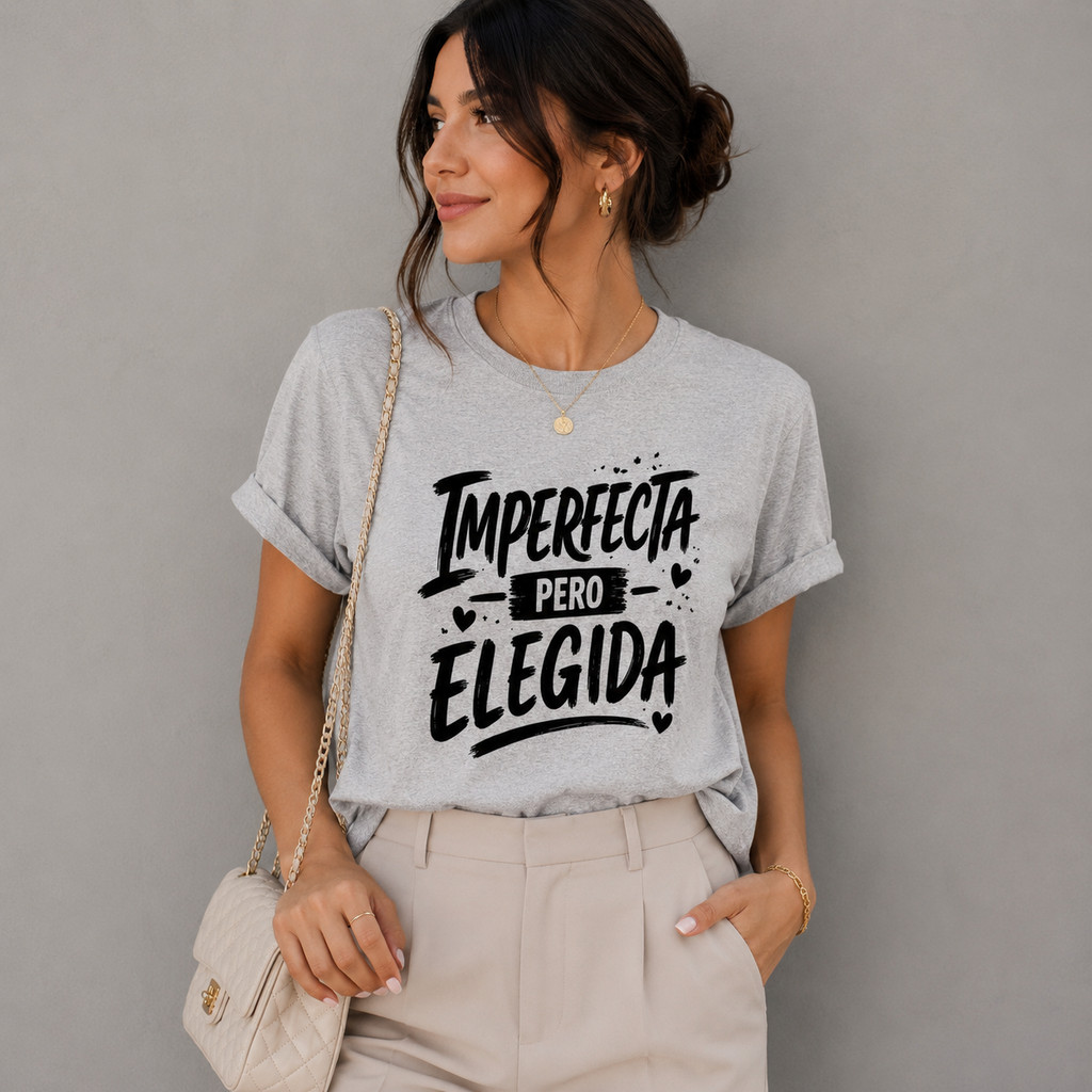 Imperfecta Pero Elegida™ | Camiseta Cristiana Inspiradora para Mujer