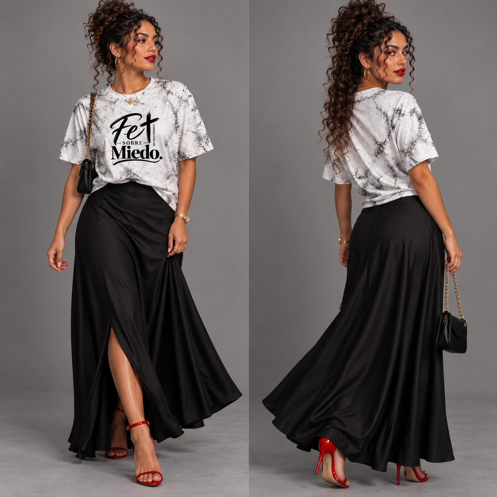 Fe Sobre Miedo Christian T-Shirt | 2 Corintios 5:7 | Unisex Faith Tee