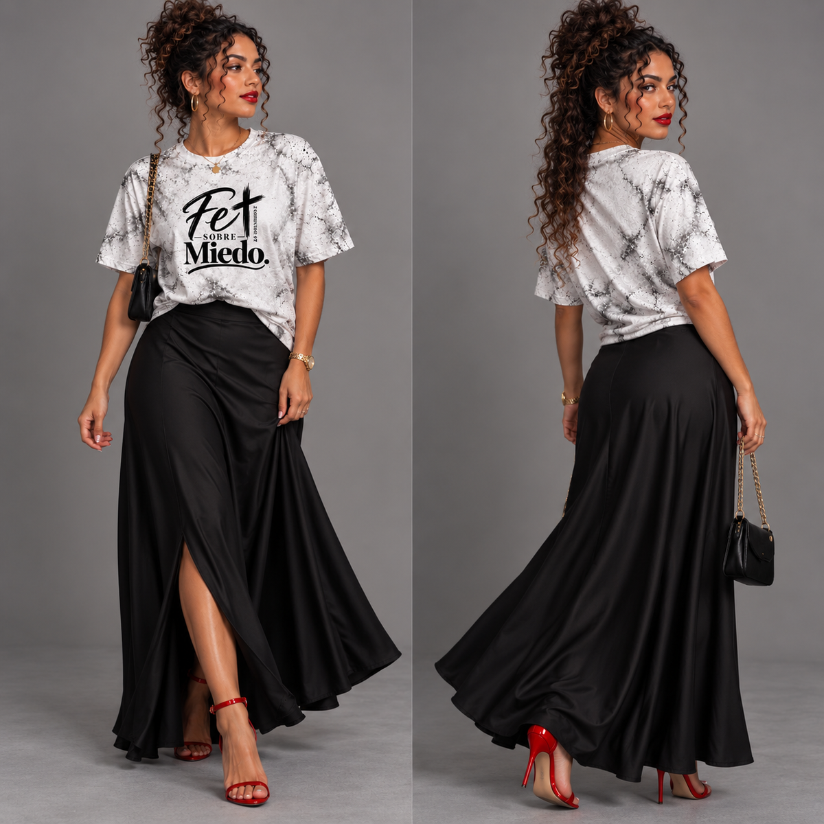 Fe Sobre Miedo Christian T-Shirt | 2 Corintios 5:7 | Unisex Faith Tee