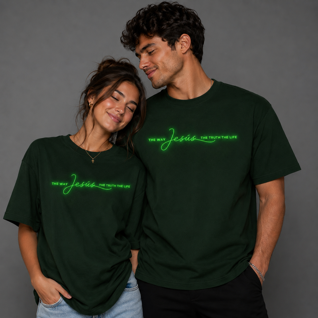 Jesus: The Way, The Truth & The Life™ Glow-in-the-Dark Unisex Christian T-Shirt