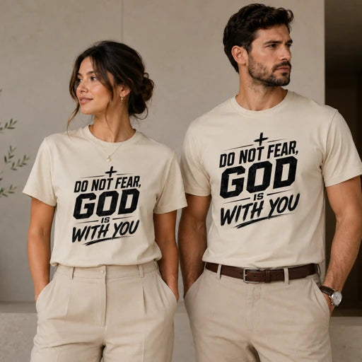 Do Not Fear, God Is With You – Faith-Inspired Christian T-Shirt