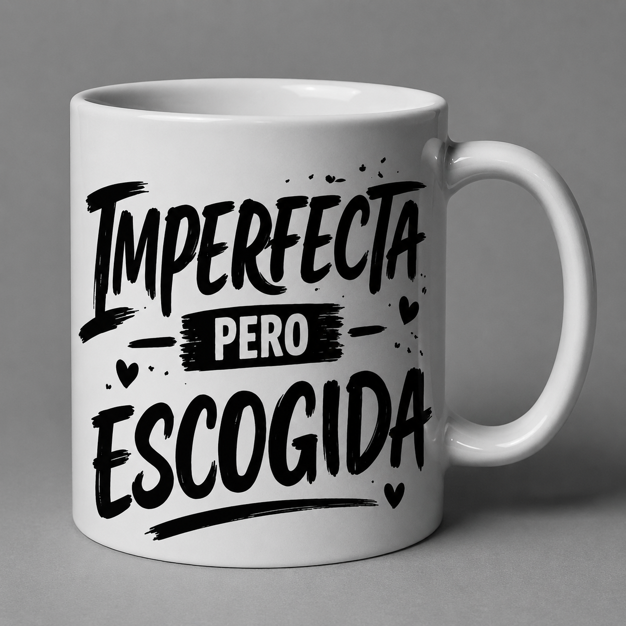 Imperfecta Pero Escogida – 11oz Faith-Based Ceramic Mug | Christian Coffee Mug