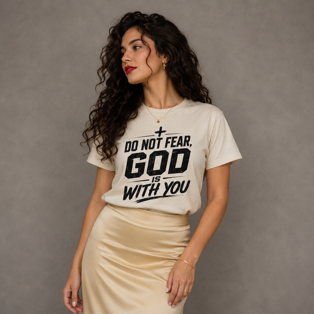 Do Not Fear, God Is With You – Faith-Inspired Christian T-Shirt