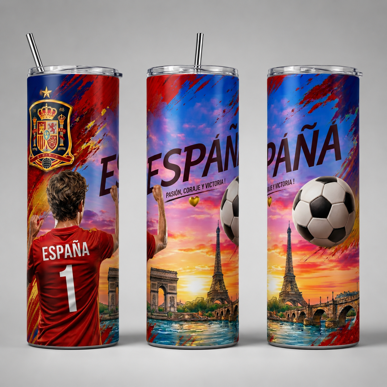 Tumbler 20oz - “España – Pasión, Coraje y Victoria” v2