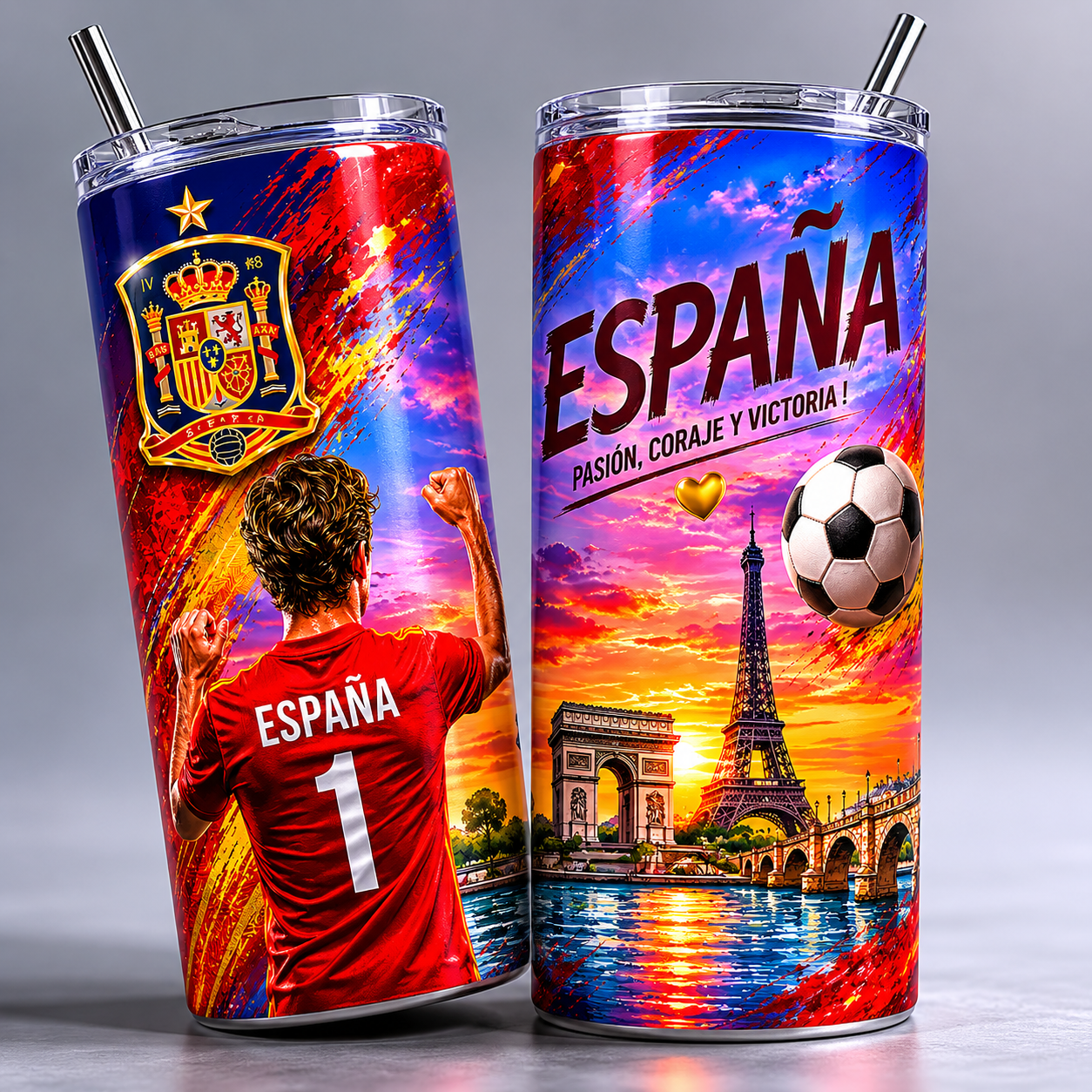 Tumbler 20oz - “España – Pasión, Coraje y Victoria” v2