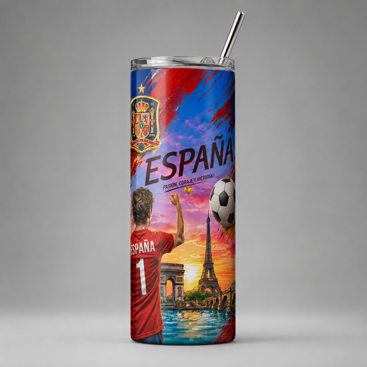 Tumbler 20oz - “España – Pasión, Coraje y Victoria” v2