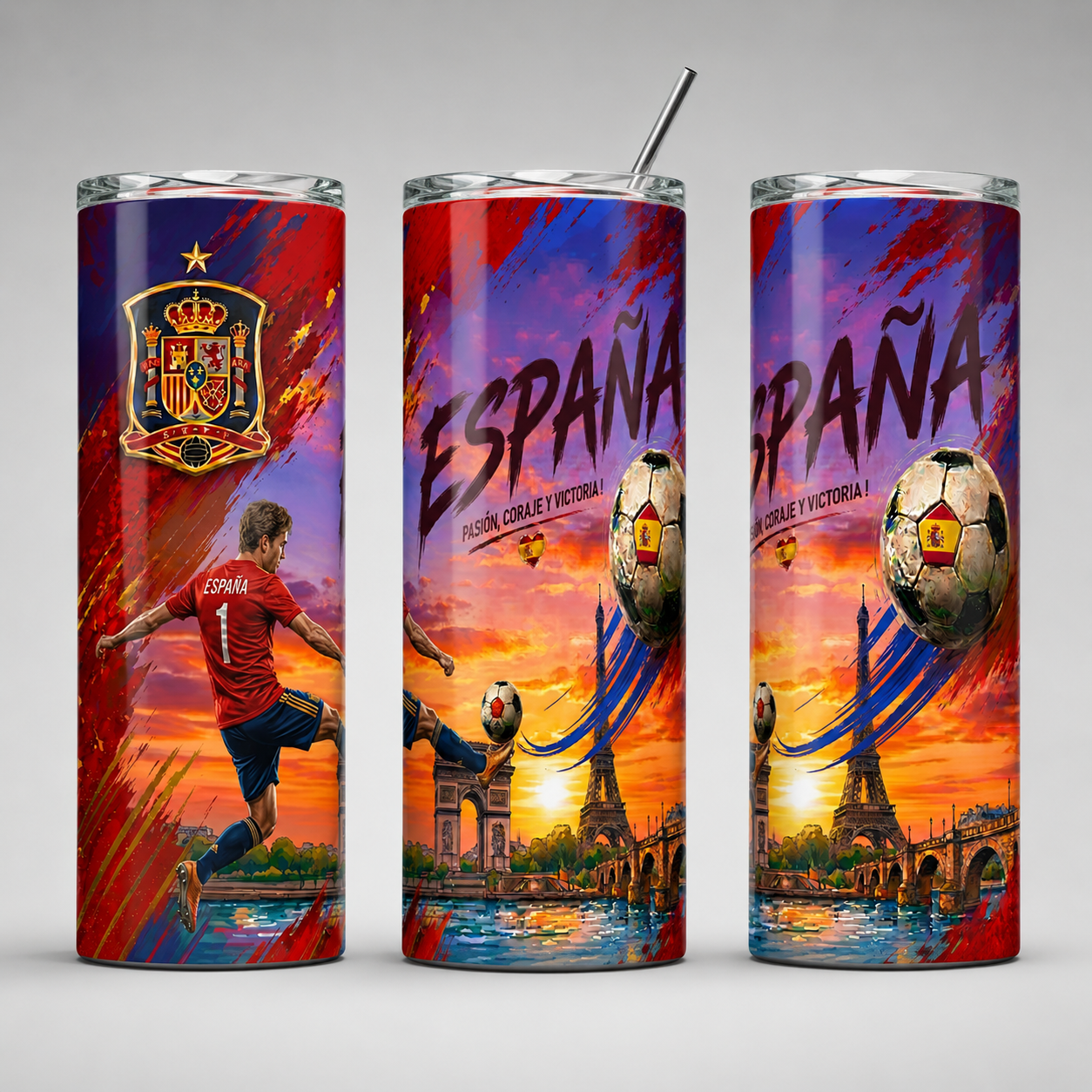 Tumbler 20oz - “España – Pasión, Coraje y Victoria” v3