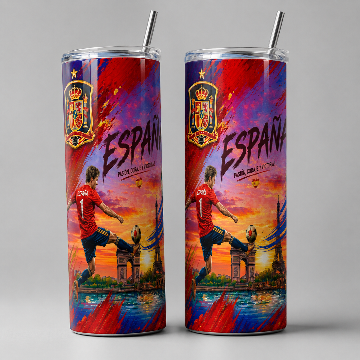 Tumbler 20oz - “España – Pasión, Coraje y Victoria” v3