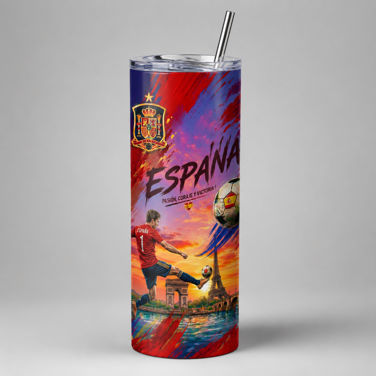 Tumbler 20oz - “España – Pasión, Coraje y Victoria” v3