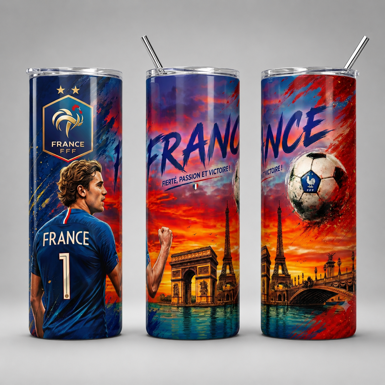 Tumbler 20oz - “France – Fierté, Passion et Victoire”