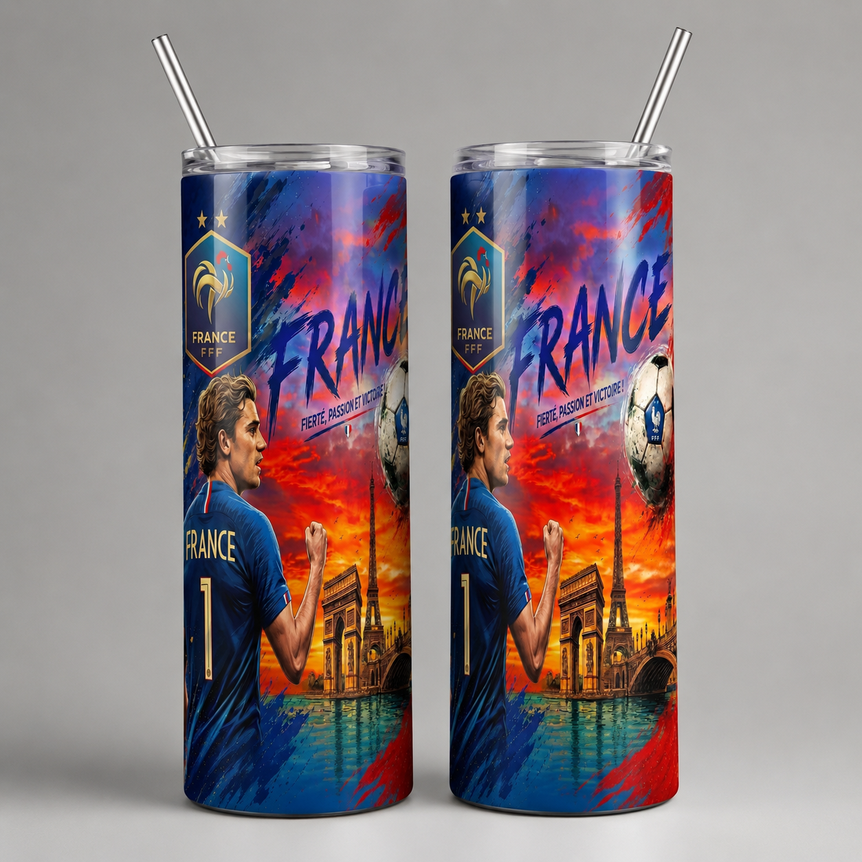 Tumbler 20oz - “France – Fierté, Passion et Victoire”
