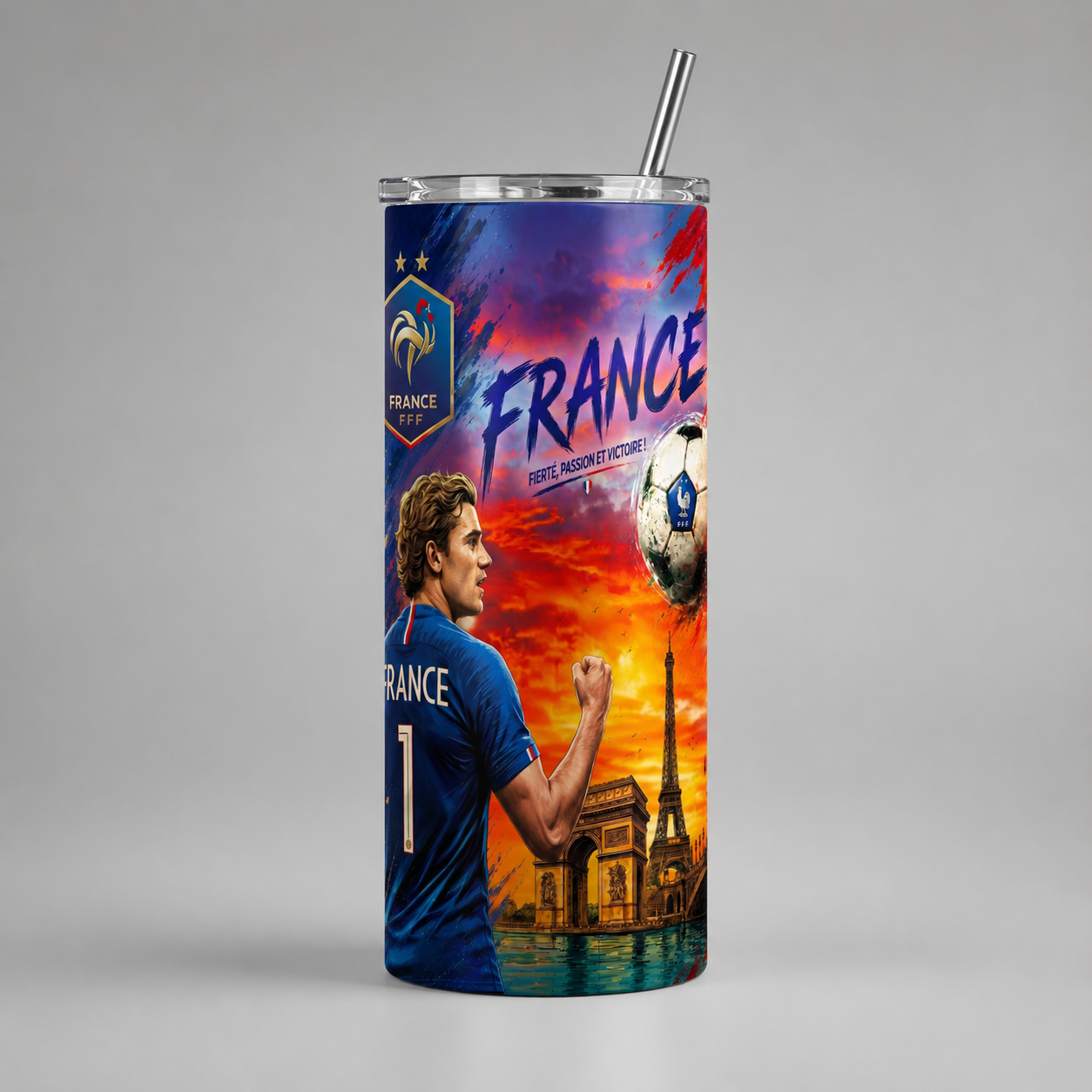 Tumbler 20oz - “France – Fierté, Passion et Victoire”