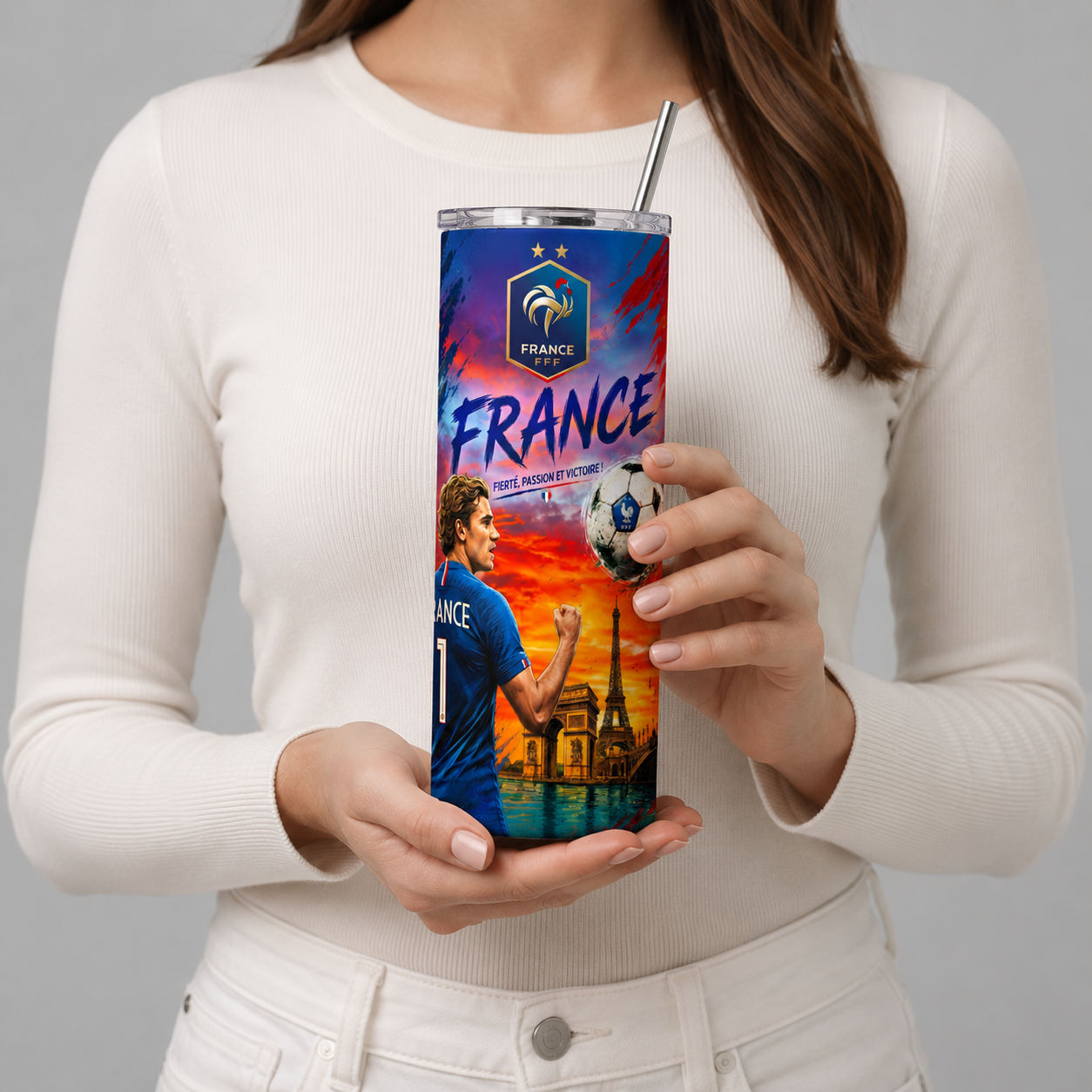 Tumbler 20oz - “France – Fierté, Passion et Victoire”