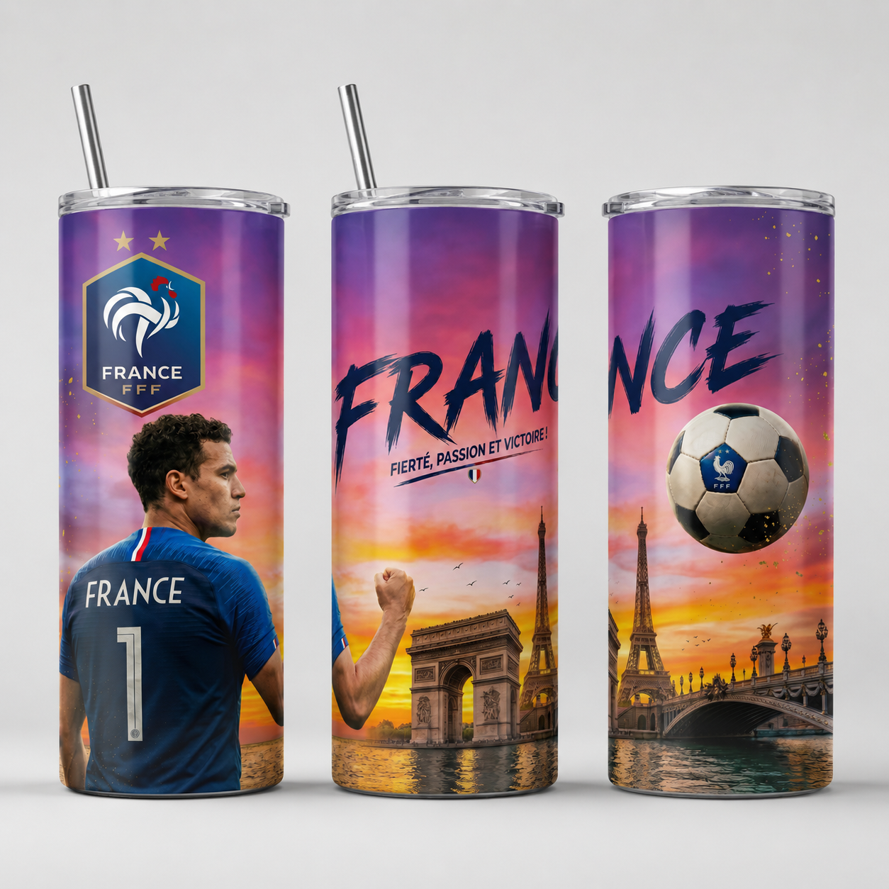 Tumbler 20 oz - “France – Fierté, Passion et Victoire” v2