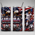 Tumbler 20oz - “USA Soccer – One Nation, One Team, One Dream” v2