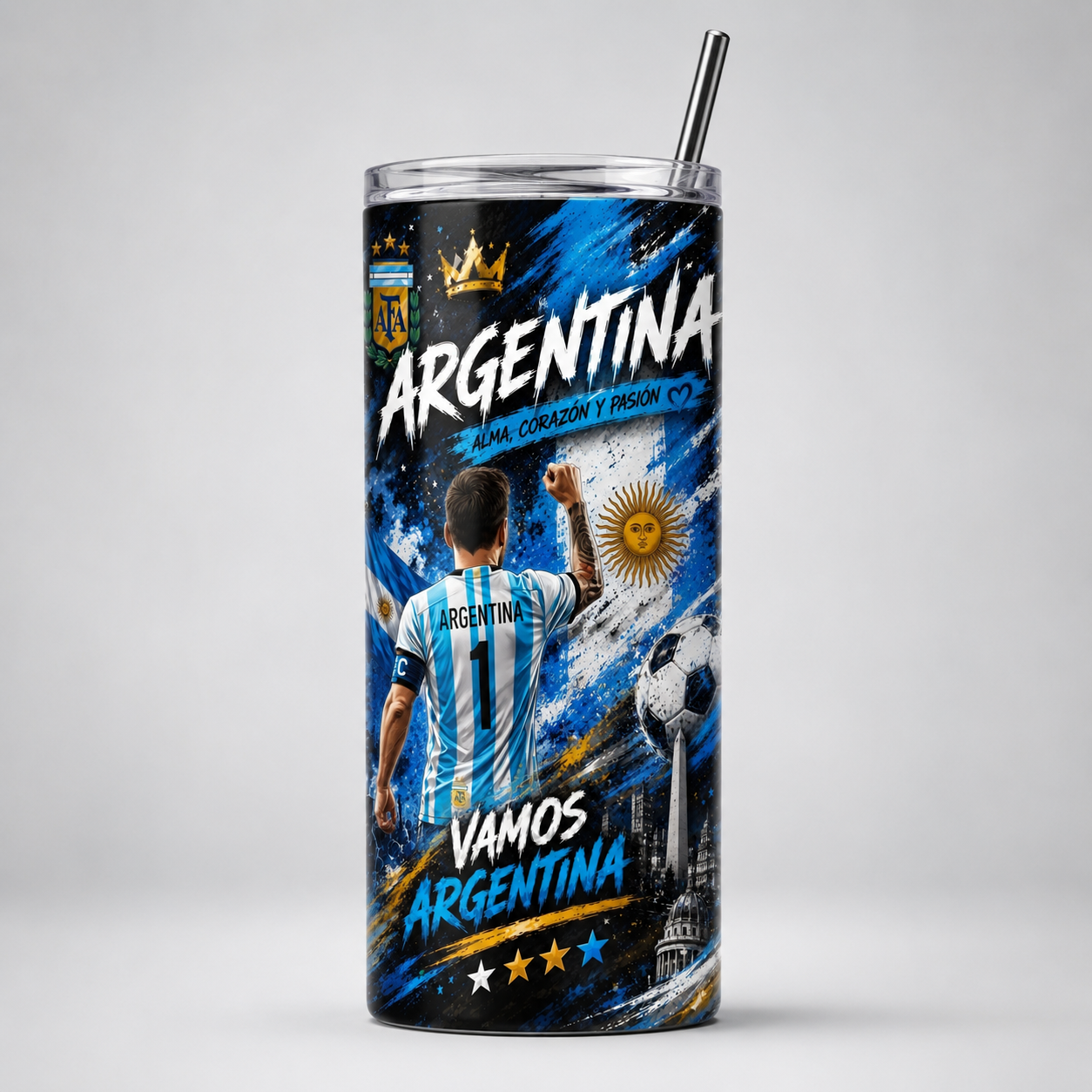 Tumbler 20oz  “Vamos Argentina”