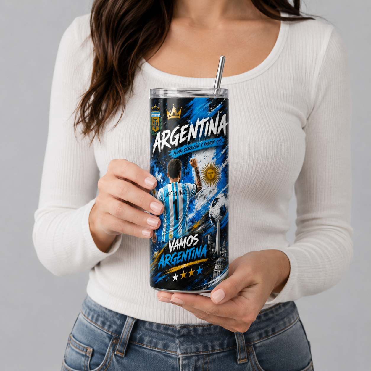 Tumbler 20oz  “Vamos Argentina”