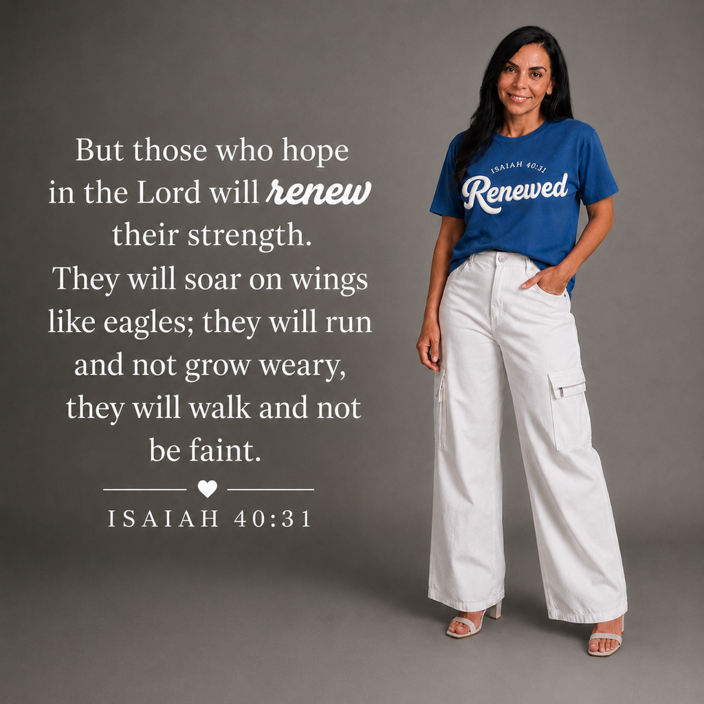 Camisa Unisex “Renewed / Renovados” – Isaías 40:31