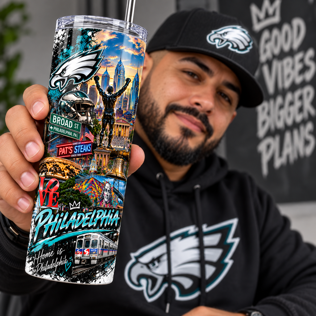 The Best of Philly Iconic 20 oz Tumbler – Philadelphia Pride & Famous Landmarks