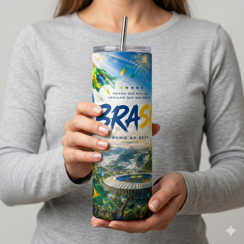 Tumbler 20oz - Brasil Futbol Mundial