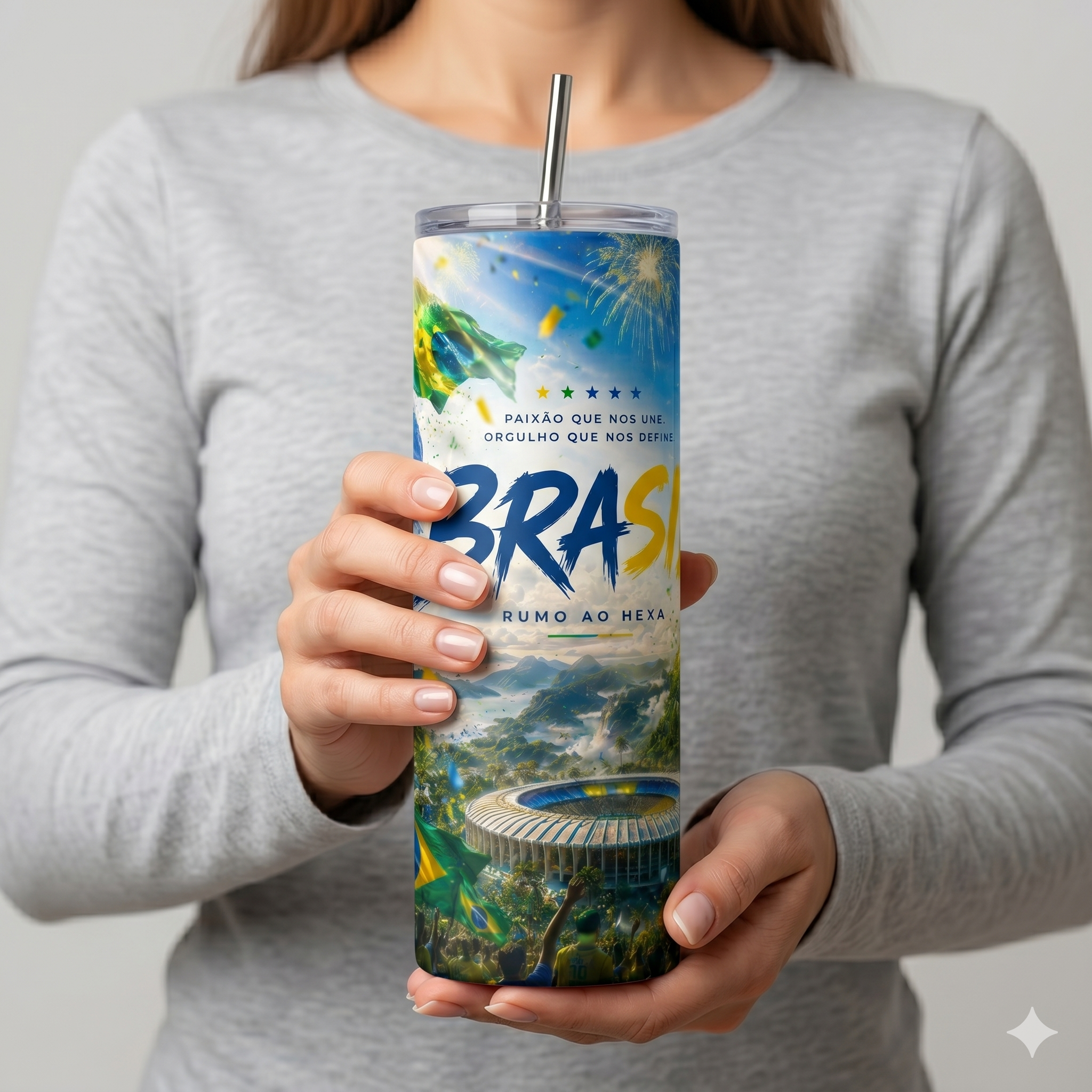 Tumbler 20oz - Brasil Futbol Mundial