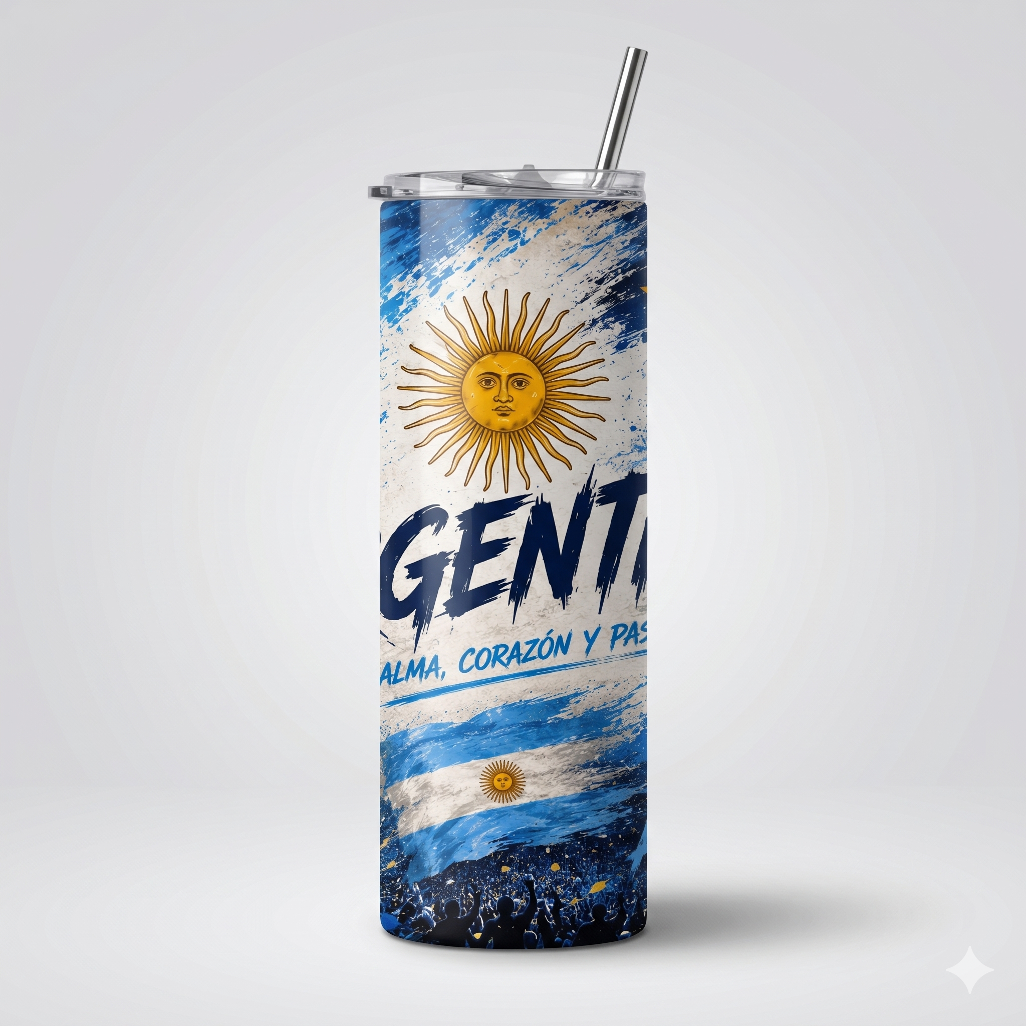 Tumbler 20oz - “Argentina – Alma, Corazón y Pasión”