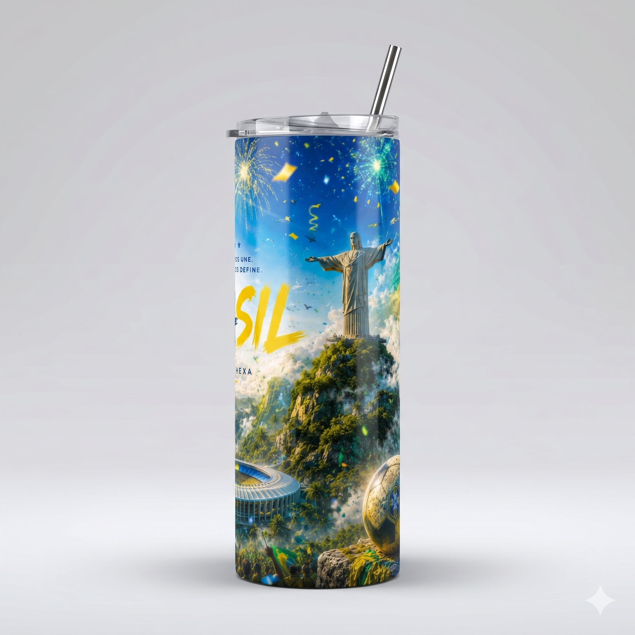 Tumbler 20oz - Brasil Futbol Mundial