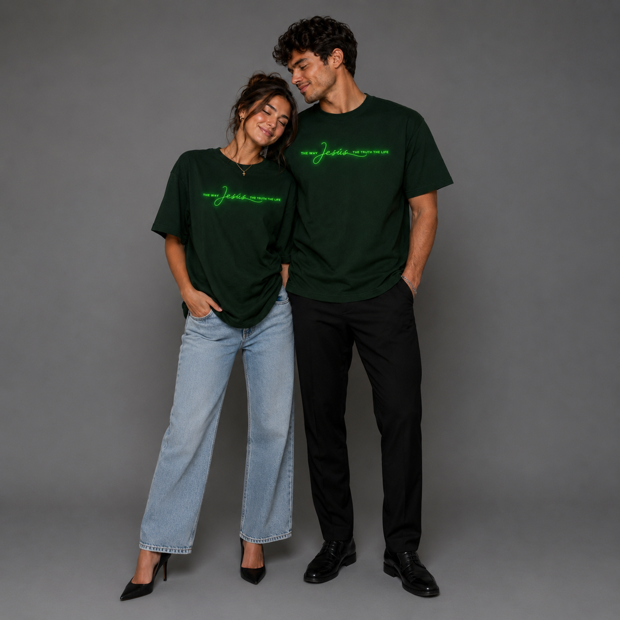 Jesus: The Way, The Truth & The Life™ Glow-in-the-Dark Unisex Christian T-Shirt