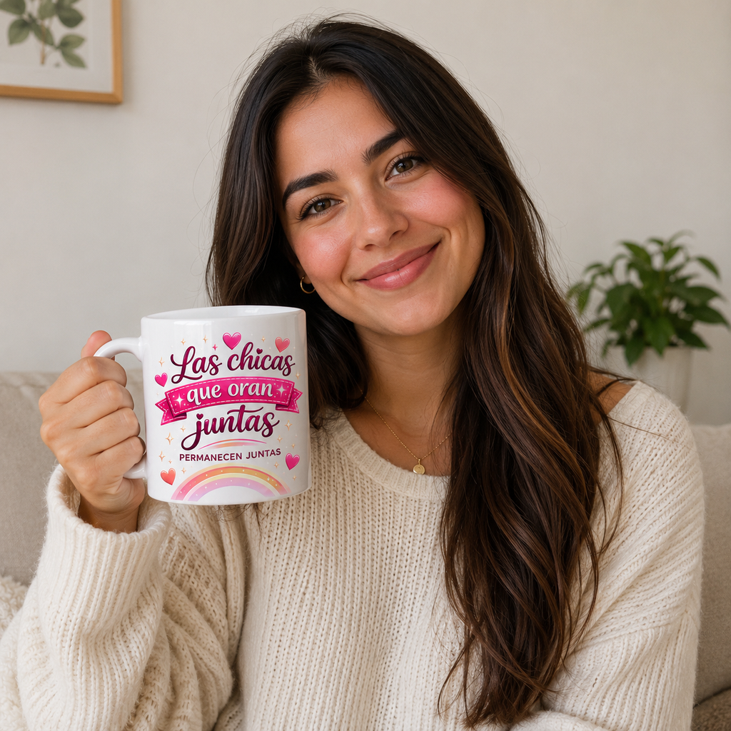 Las Chicas Que Oran Juntas Permanecen Juntas | Faith-Based 11oz Coffee Mug