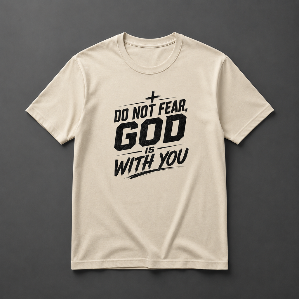 Do Not Fear, God Is With You – Faith-Inspired Christian T-Shirt